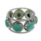 Turquoise Sterling Silver Southwestern Jewelry Ring Size 6 AX85075