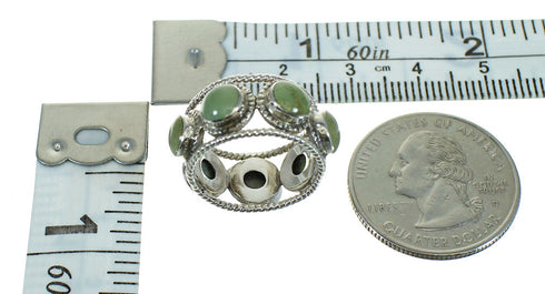 Turquoise Genuine Sterling Silver Jewelry Southwestern Ring Size 4-3/4 AX85089