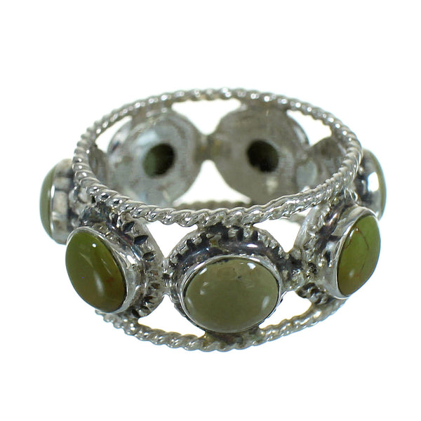 Turquoise Genuine Sterling Silver Ring Size 7 AX85091