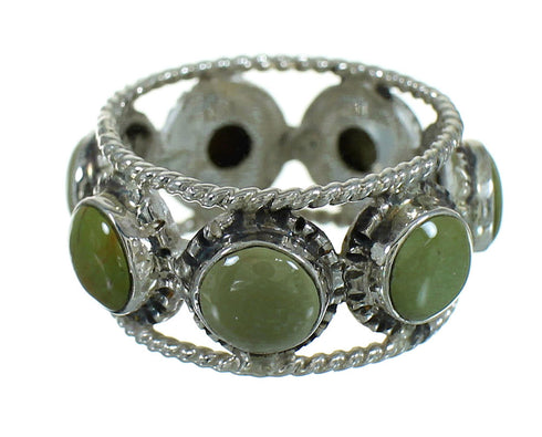 Turquoise Genuine Sterling Silver Ring Size 7 AX85091