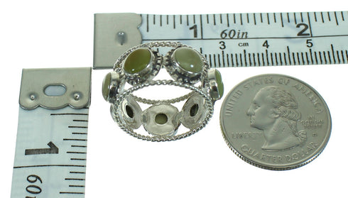 Turquoise Genuine Sterling Silver Ring Size 7 AX85091