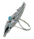 Turquoise Southwest Sterling Silver Ring Size 6-3/4 QX85331