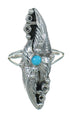 Sterling Silver Southwest Turquoise Ring Size 5-3/4 QX85268