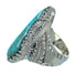 Southwest Sterling Silver Turquoise Ring Size 6-3/4 YX85626