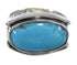 Turquoise Southwestern Authentic Sterling Silver Ring Size 6-1/4 QX83755