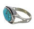 Authentic Sterling Silver Southwest Turquoise Jewelry Ring Size 5-3/4 QX83814