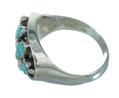 Genuine Sterling Silver Turquoise Opal Ring Size 5-3/4 UX84120