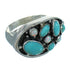 Turquoise Opal And Sterling Silver Ring Size 8 UX84205