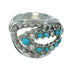 Genuine Sterling Silver Turquoise Opal Southwestern Ring Size 6-1/4 UX84317