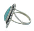 Turquoise Silver Southwest Flower Ring Size 5-1/2 QX83615