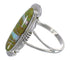 Southwestern Turquoise Opal Sterling Silver Ring Size 7-1/4 YX83532