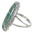 Southwest Turquoise Opal And Authentic Sterling Silver Ring Size 4-3/4 YX83604