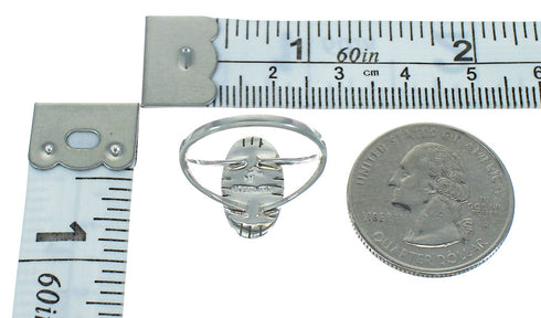 Silver Multicolor Southwest Ring Size 5 UX83868