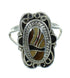 Southwest Silver And Multicolor Jewlery Ring Size 4-1/2 UX83903