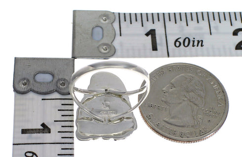 Multicolor Inlay Authentic Stering Silver Ring Size 5-1/2 RX84135