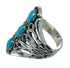 Silver Southwest Turquoise Ring Size 6-1/2 QX84609