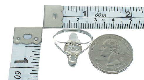 Southwest Sterling Silver Turquoise Ring Size 6-1/2 QX84629