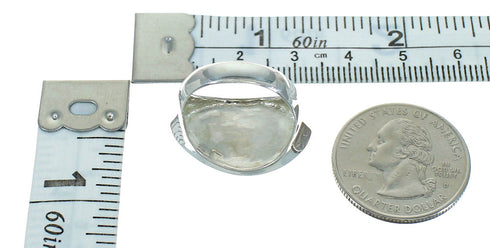 Turquoise Southwest Sterling Silver Ring Size 7-1/2 QX84662