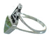 Turquoise Opal Water Wave Southwestern Sterling Silver Ring Size 4-1/2 QX83460