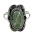 Southwestern Turquoise Opal Authentic Sterling Silver Ring Size 7-1/4 QX83523