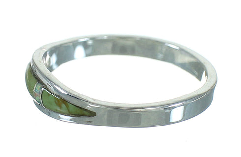 Turquoise Opal Authentic Sterling Silver Southwestern Ring Size 6-1/2 QX85402