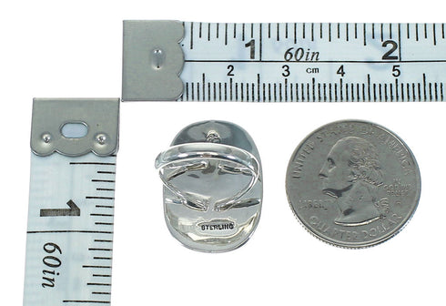 Sterling Silver Turquoise And Coral Bear Ring Size 5-1/2 RX84851