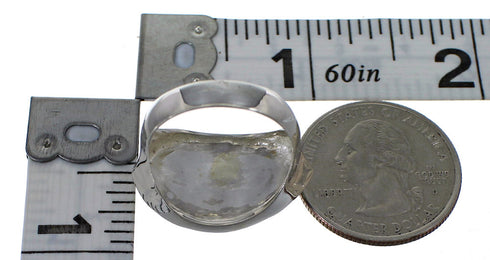 Turquoise And Silver Southwestern Ring Size 8 YX84492