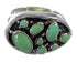 Southwest Turquoise Genuine Sterling Silver Ring Size 6-3/4 YX84524