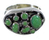 Southwestern Turquoise Genuine Sterling Silver Ring Size 5 YX84525