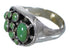 Southwestern Turquoise Genuine Sterling Silver Ring Size 5 YX84525
