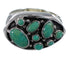 Southwest Turquoise And Genuine Sterling Silver Ring Size 7 YX84536