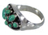 Southwestern Turquoise And Genuine Sterling Silver Ring Size 5-3/4 YX84538