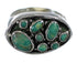 Southwest Genuine Sterling Silver Turquoise Ring Size 6-1/2 YX84546