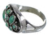 Southwest Genuine Sterling Silver Turquoise Ring Size 6-1/2 YX84546