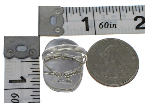 Southwest Turquoise Sterling Silver Horse Ring Size 6-1/4 YX84591