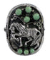 Southwest Sterling Silver Turquoise Horse Ring Size 6 YX84620