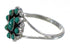 Southwestern Sterling Silver And Turquoise Ring Size 8-1/2 YX85293