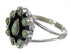 Southwestern Genuine Sterling Silver And Turquoise Ring Size 6-1/4 YX85296