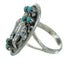 Turquoise Authentic Sterling Silver Bear Ring Size 6-3/4 RX85716