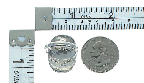 Authentic Sterling Silver Bear Turquoise Ring Size 7-3/4 RX85717