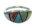 Southwestern Multicolor Silver Ring Size 5-3/4 QX85658