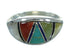 Silver Multicolor Southwest Ring Size 7-1/4 QX85675