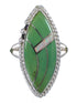 Sterling Silver Southwestern Turquoise Opal Ring Size 6-1/2 QX85859