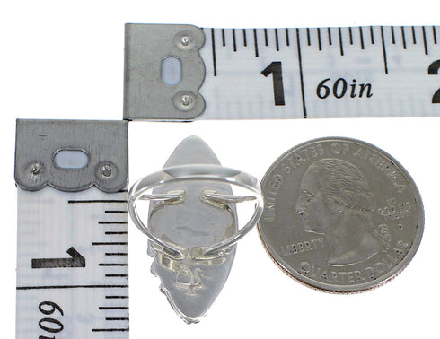 Authentic Sterling Silver Southwest Turquoise Opal Ring Size 8 QX85860