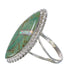 Southwest Authentic Sterling Silver Turquoise Opal Ring Size 7-1/2 QX85868