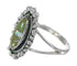 Turquoise Opal Southwestern Genuine Sterling Silver Ring Size 6-1/2 QX85899