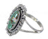 Southwest Turquoise Opal Sterling Silver Ring Size 8-1/2 QX85913