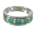 Southwest Sterling Silver Turquoise Opal Inlay Ring Size 7-3/4 QX85946