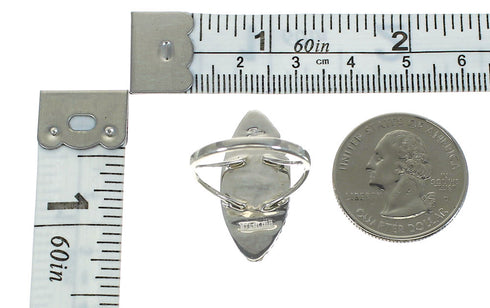 Southwest Multicolor Authentic Sterling Silver Ring Size 5 YX84032