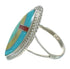 Southwest Multicolor And Genuine Sterling Silver Ring Size 6 YX84045